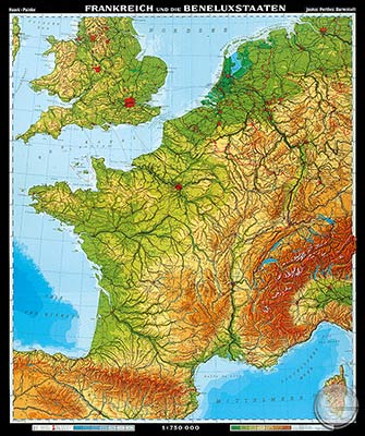 preview one of France & the Ben. Countries, physical (S)