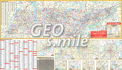 preview one of Tennessee Wall Map