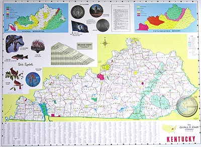 preview one of Kentucky - State Wall Map