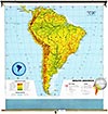 South America - Physical Political Map